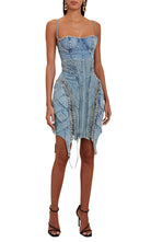 Balmain High - waist Lace - up Denim Skirt - Runway Catalog