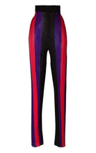 Balmain High Waist Ribbed Striped Pants - Runway Catalog