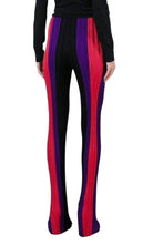 Balmain High Waist Ribbed Striped Pants - Runway Catalog