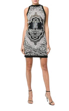 Balmain Jacquard Lace Print Mini Dress - Runway Catalog
