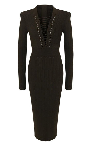 balmain dress long sleeve Balmain Long Sleeve Twist Detail Mini Dress, Green, Women's, 4, Cocktail & Party Wedding Guest Dresses Mini Dresses