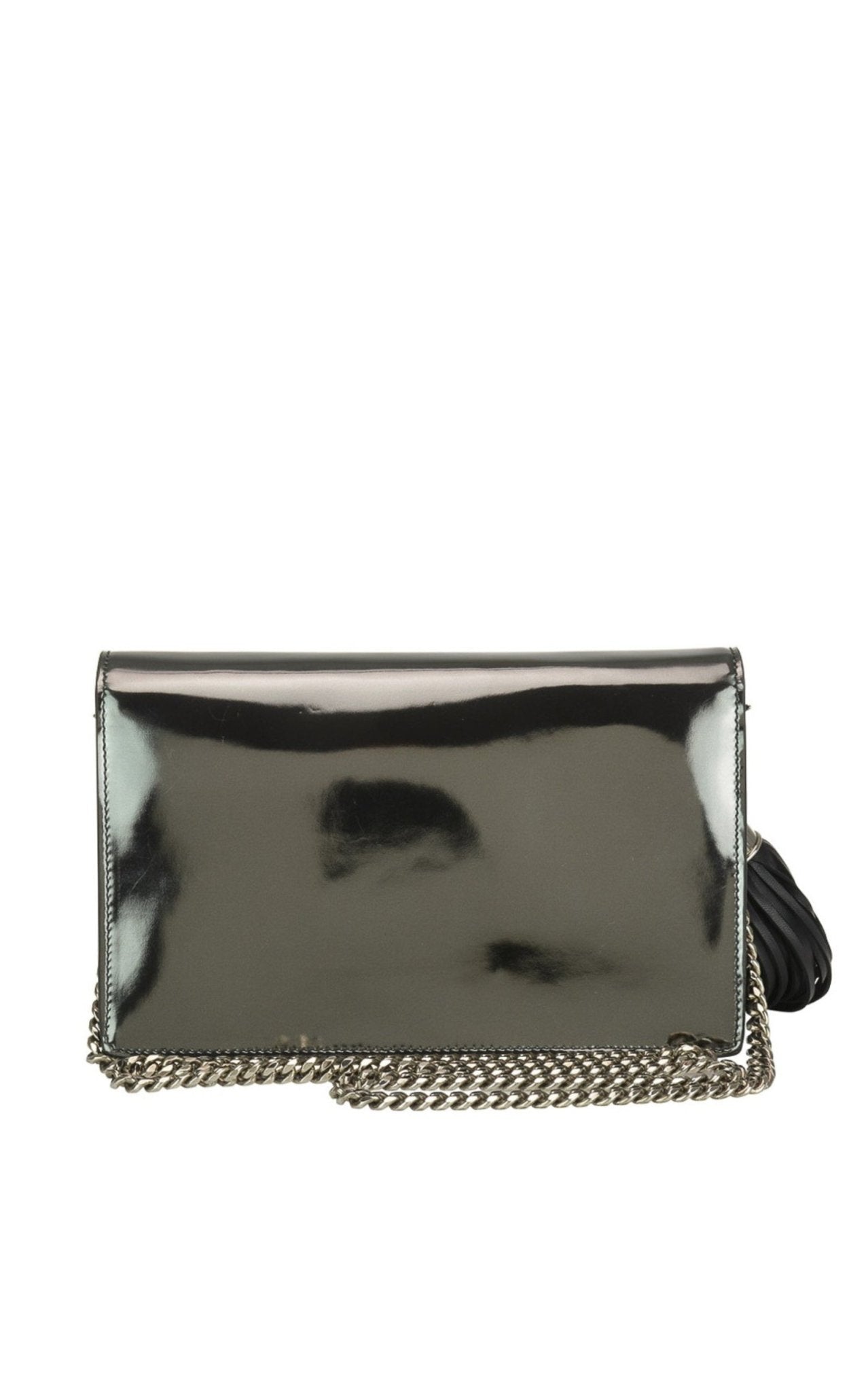 Balmain Logo Mirror Leather Crossbody Bag - Runway Catalog