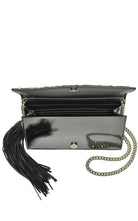 Balmain Logo Mirror Leather Crossbody Bag - Runway Catalog