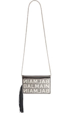 Balmain Logo Mirror Leather Crossbody Bag - Runway Catalog