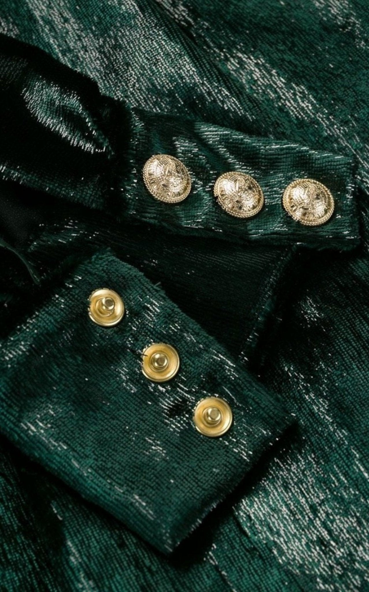 Balmain Metallic Flared Dress - Runway Catalog