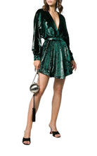 Balmain Metallic Flared Dress - Runway Catalog