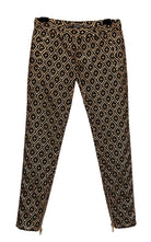 Balmain Metallic Jacquard Skinny Pants in Black and Gold - Runway Catalog