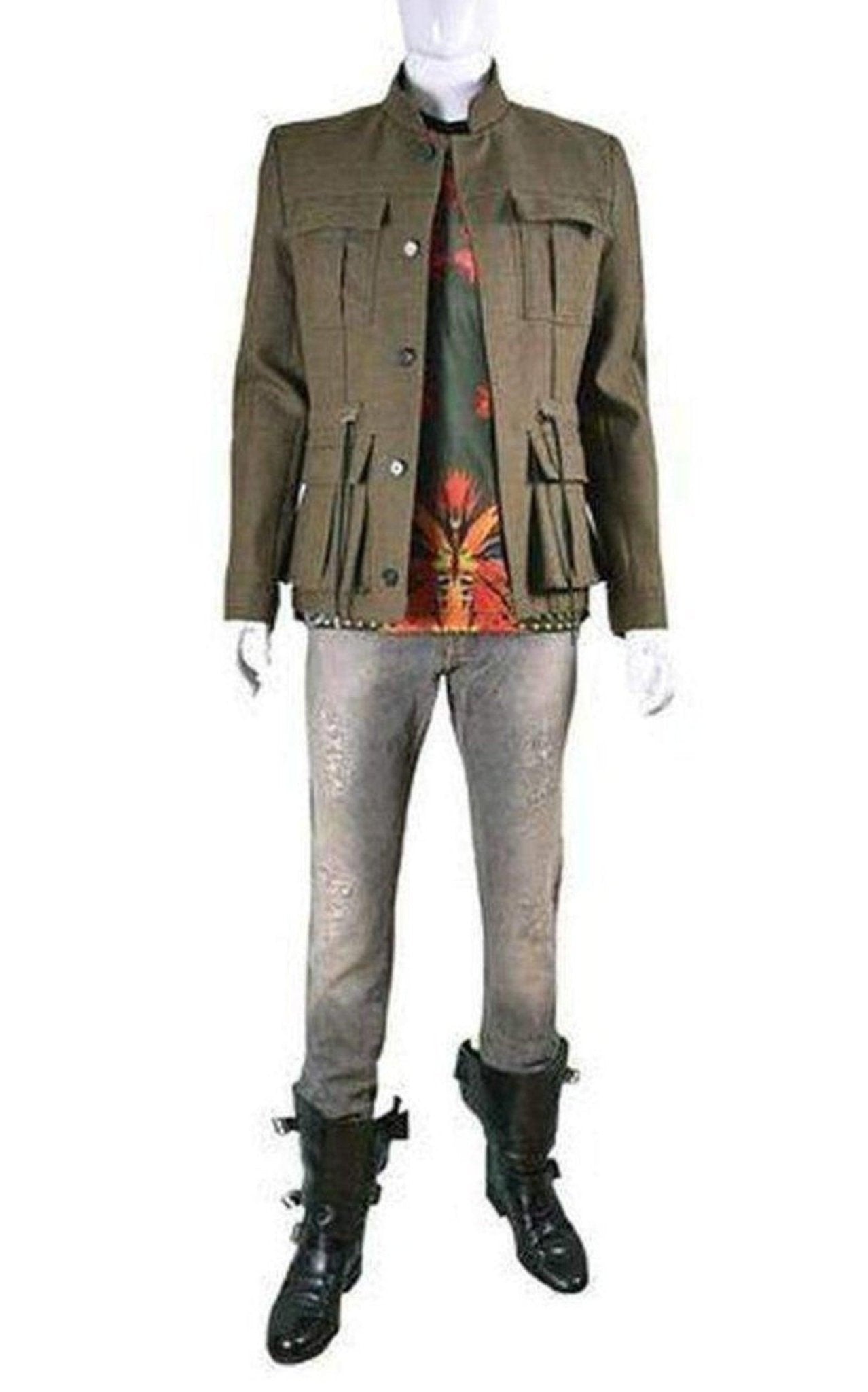 Balmain Military Olive Green Basic Wool Jacket - Runway Catalog