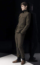 Balmain Military Green Wool Jacket - Runway Catalog