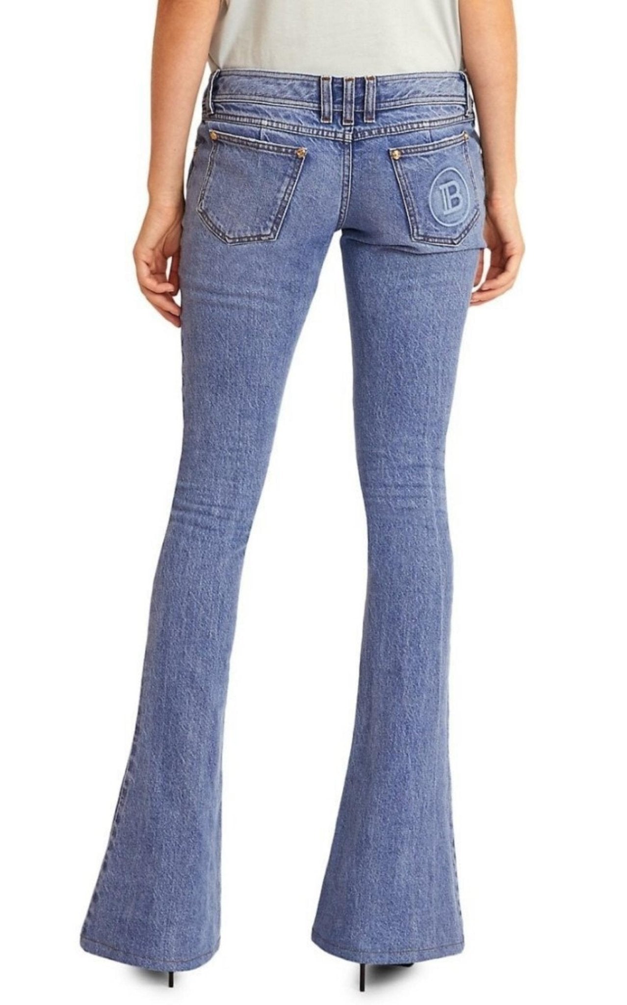 Balmain Monogram Low - Rise Jeans - Runway Catalog