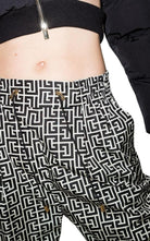 Balmain Monogram Print Cropped Track Pants - Runway Catalog