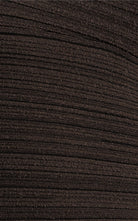Balmain off-the-shoulder ribbed-knit maxi dress with crossover fitted bodice and sheer floor-length skirt