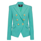 Balmain Peak Lapels Wool Double Breasted Blazer - Runway Catalog
