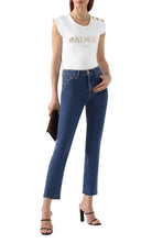 Balmain Printed Logo Sleeveless T-shirt - Runway Catalog