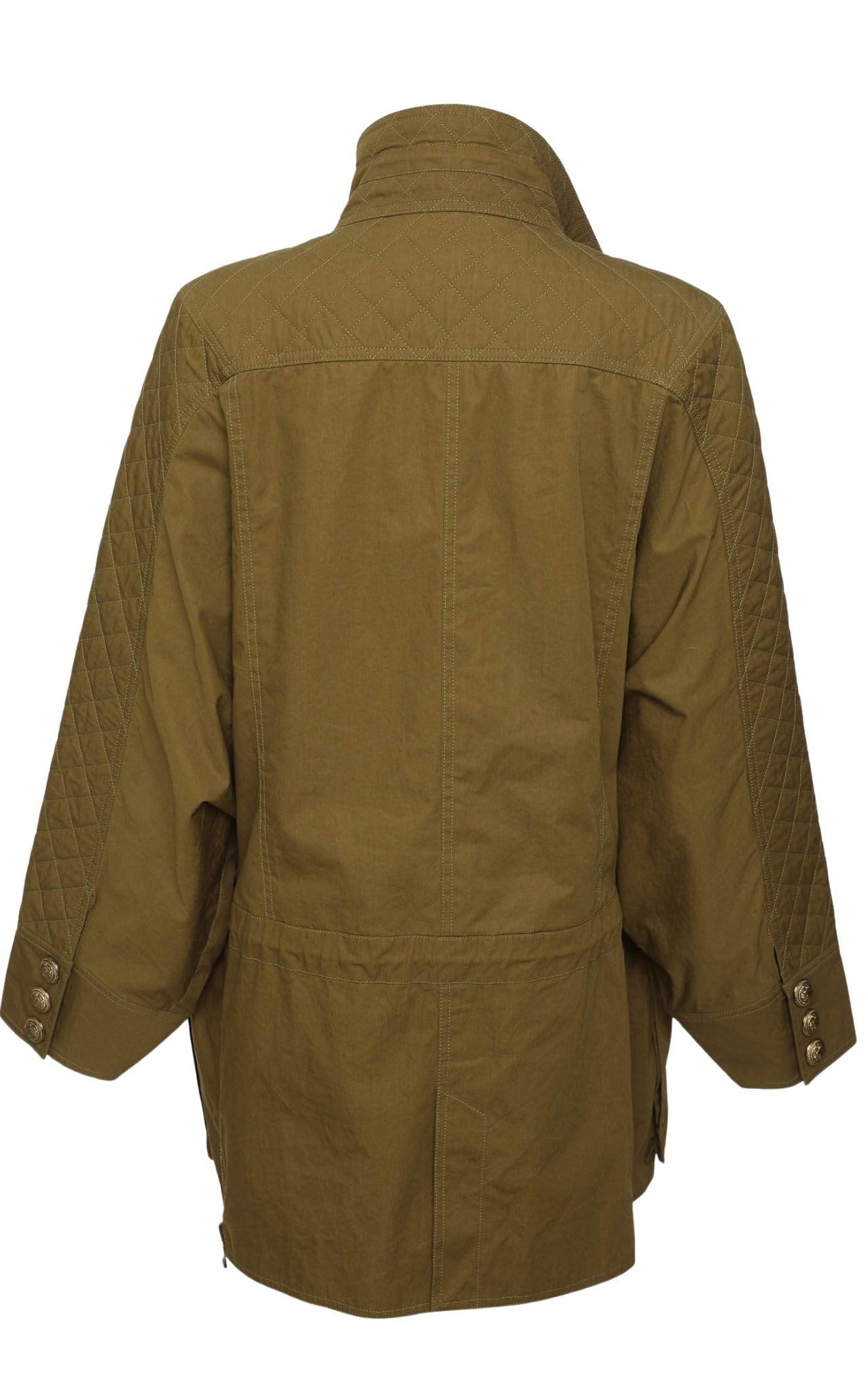 Balmain Quilted Trench Coat - Runway Catalog
