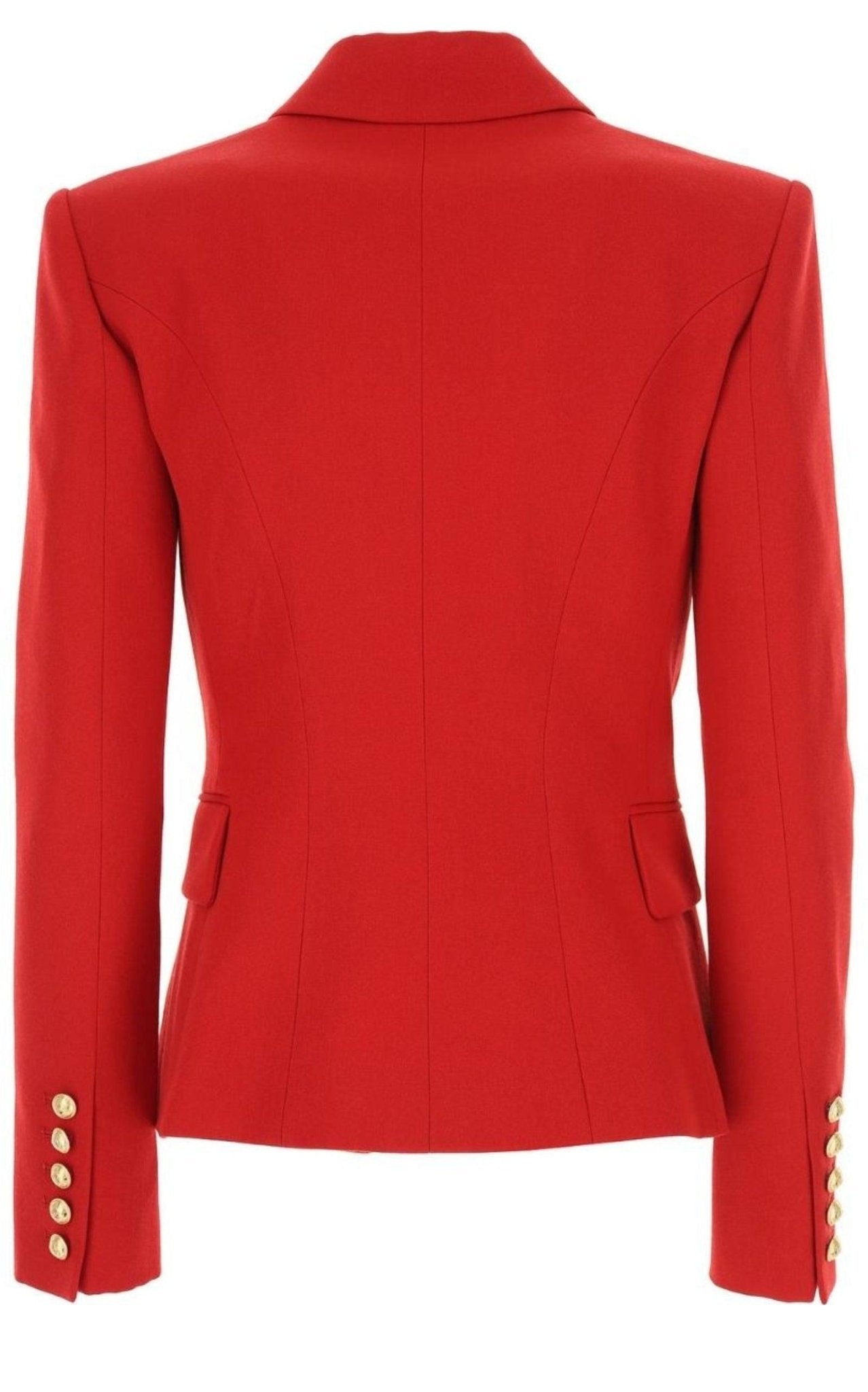 BALMAIN バルマン レッド テーラード ジャケット 44 Balmain Red Double Breasted Tailored Wool Blazer – Runway Catalog