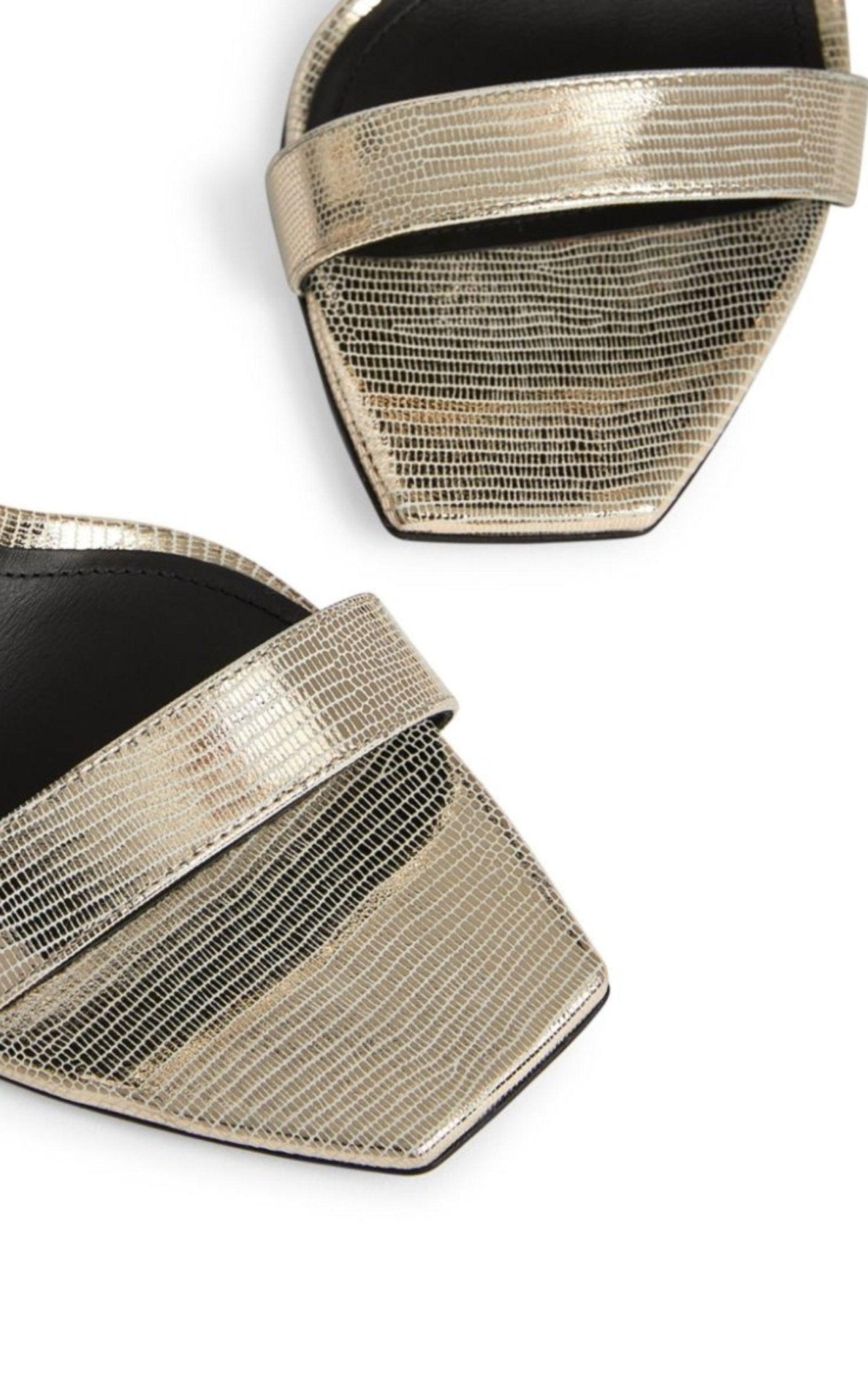 Balmain Reptile - effect Uma Sandals - Runway Catalog