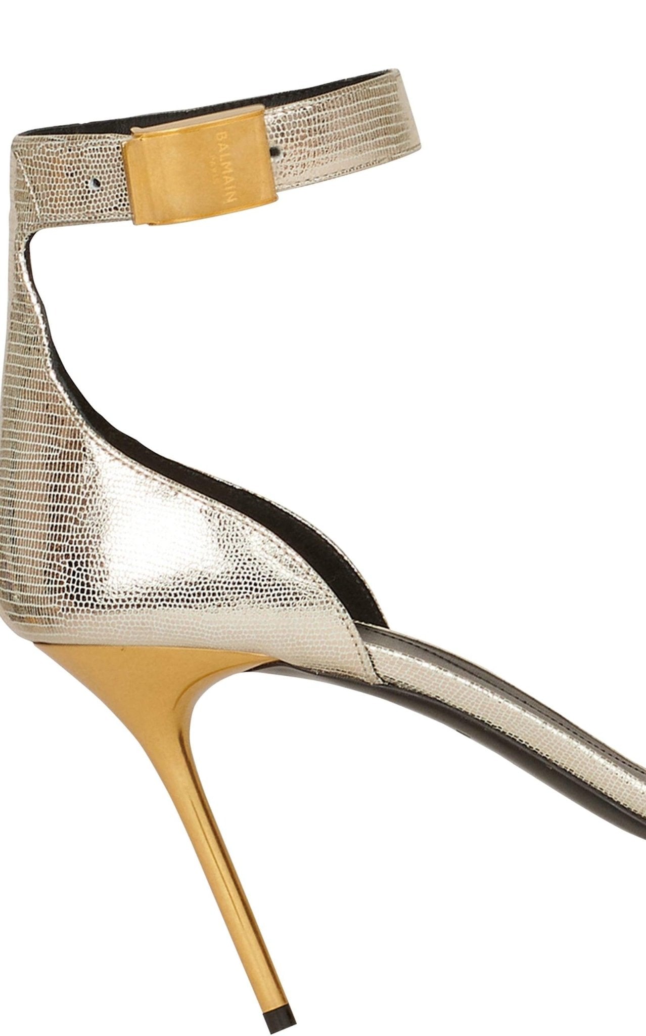 Balmain Reptile - effect Uma Sandals - Runway Catalog