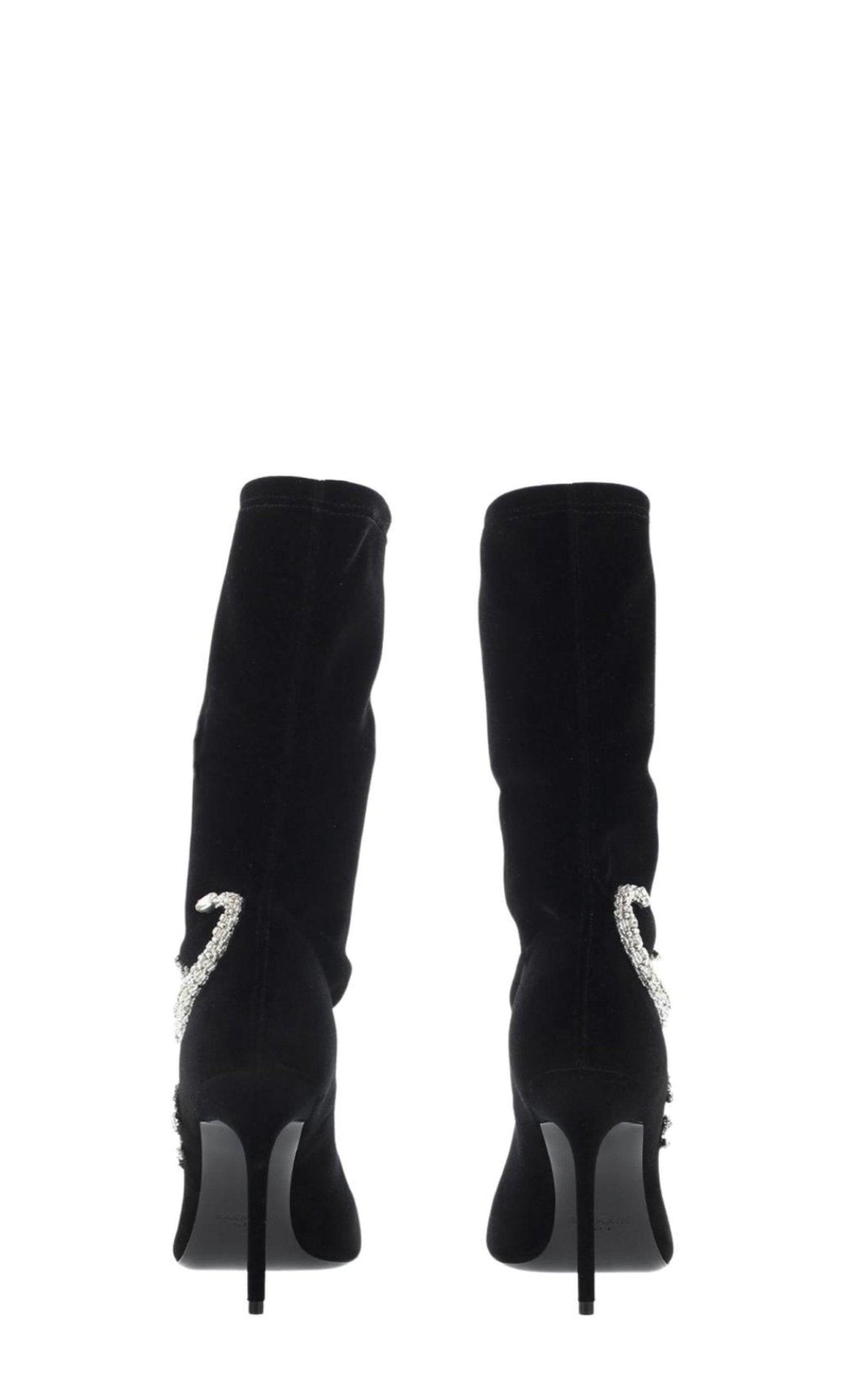 Balmain Scorpion Embellished Sock Boots - Runway Catalog