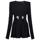 Balmain Sequin - embellished V - neck Mini Dress - Runway Catalog