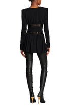 Balmain Sequin - embellished V - neck Mini Dress - Runway Catalog