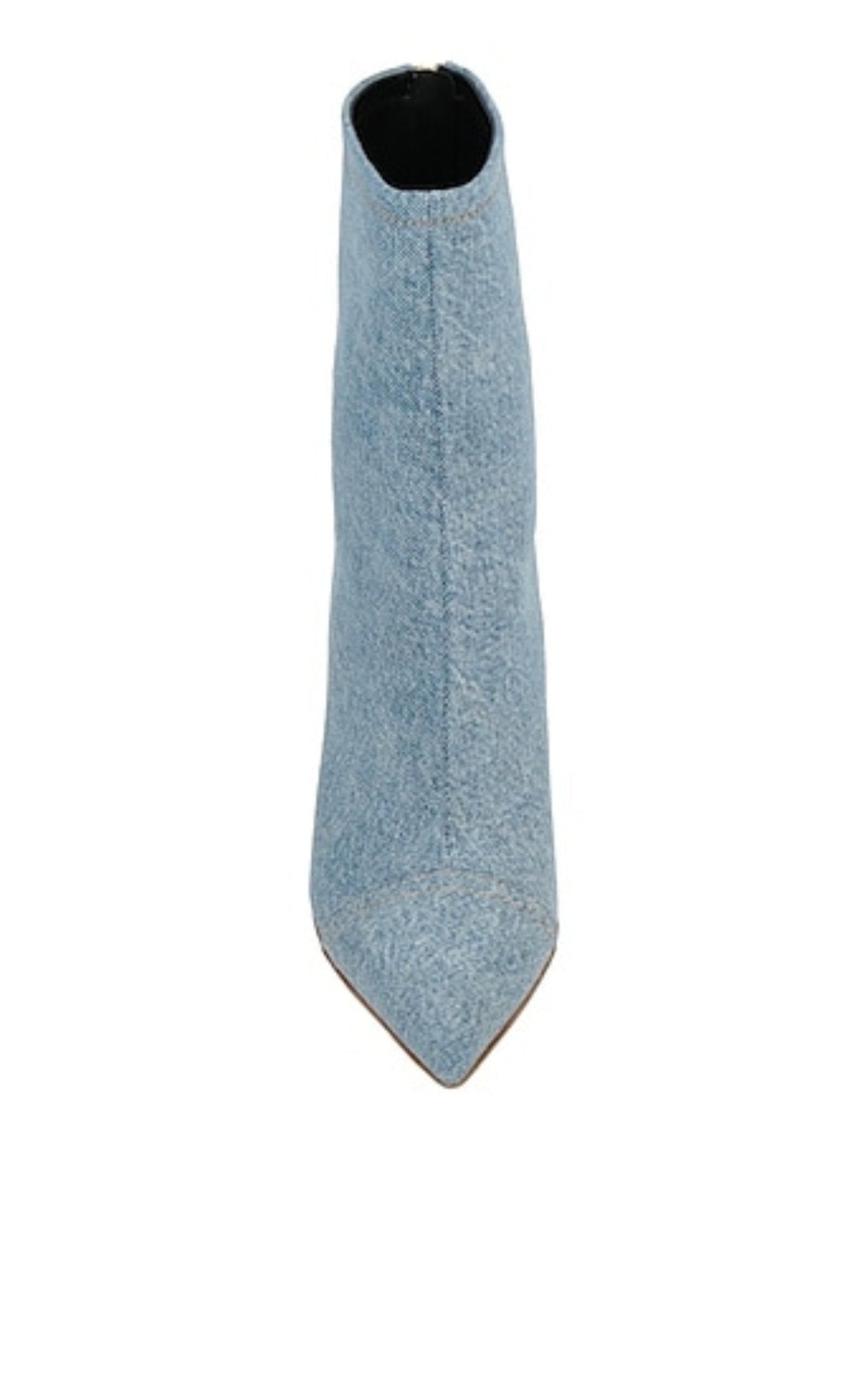 Balmain Skye Denim Ankle Boots - Runway Catalog