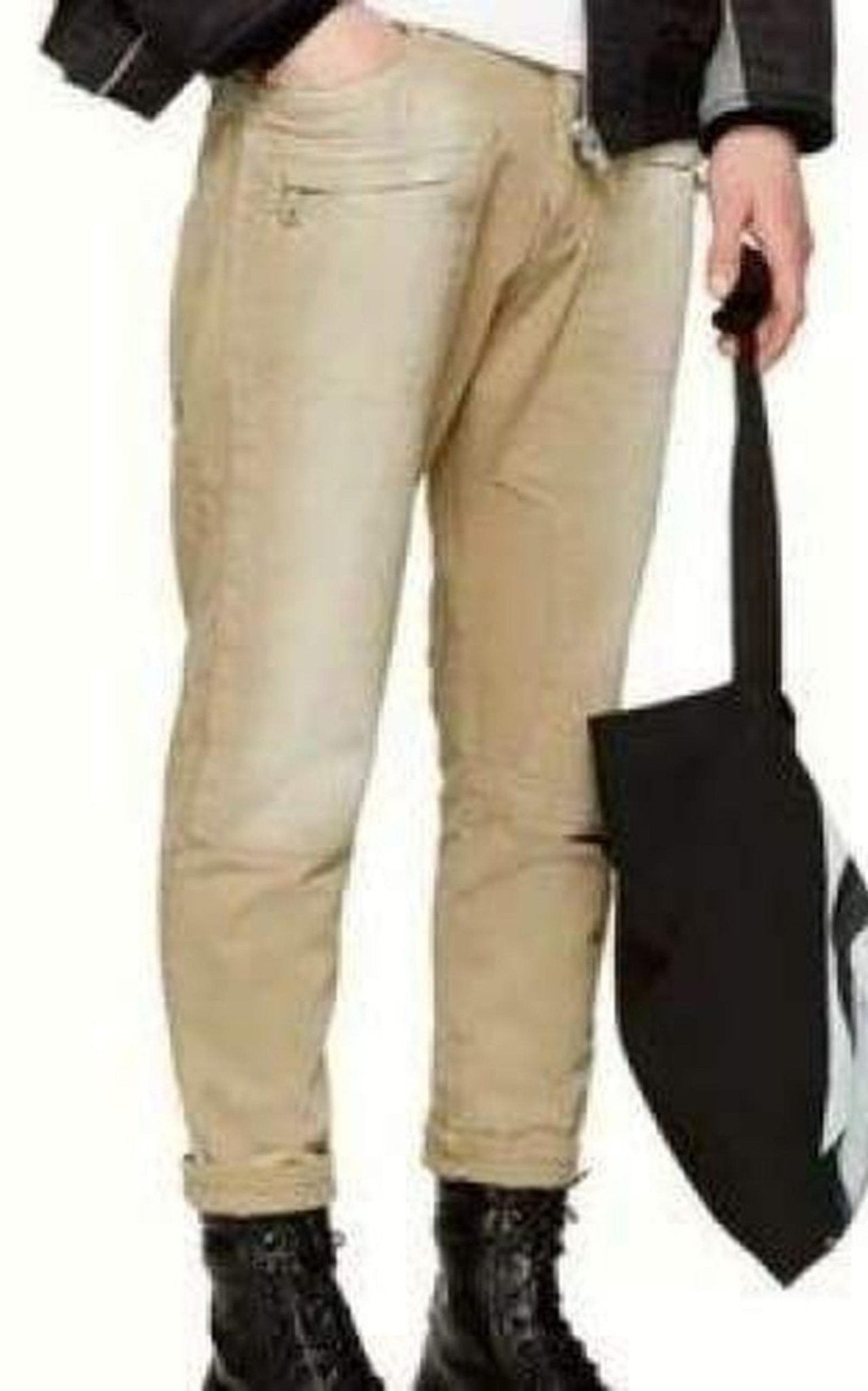 Balmain Tan Cropped Jeans – Runway Catalog
