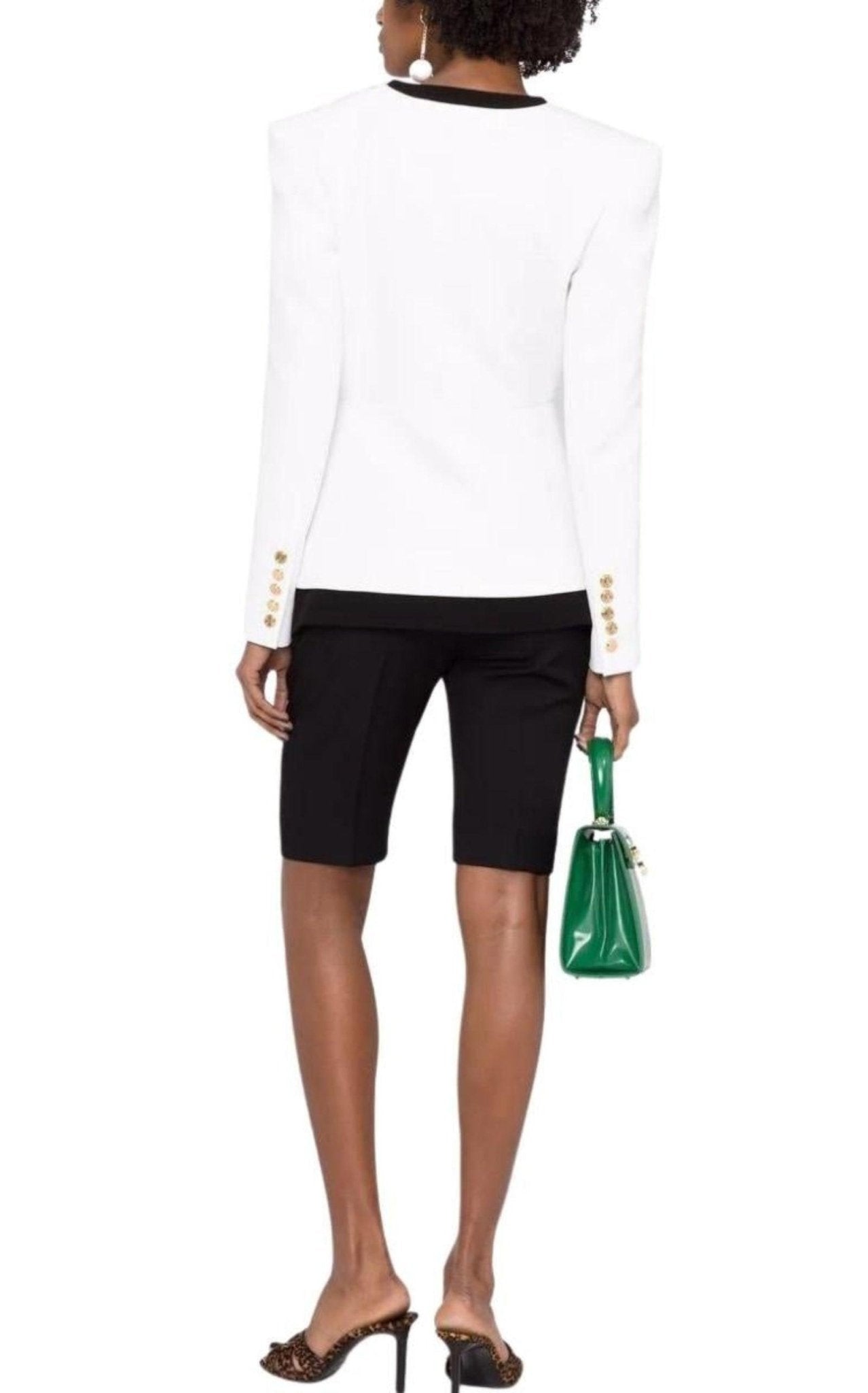 Balmain Two - tone Crepe Blazer - Runway Catalog