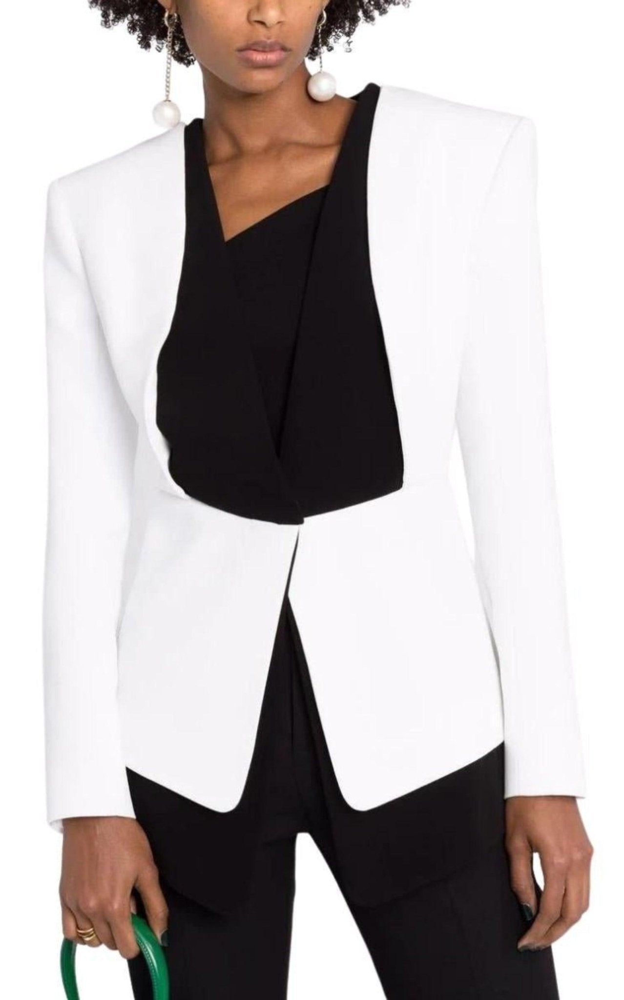 Balmain Two - tone Crepe Blazer - Runway Catalog