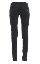 Balmain Velvet Biker Jeans - Runway Catalog