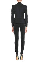 Balmain Velvet Biker Jeans - Runway Catalog