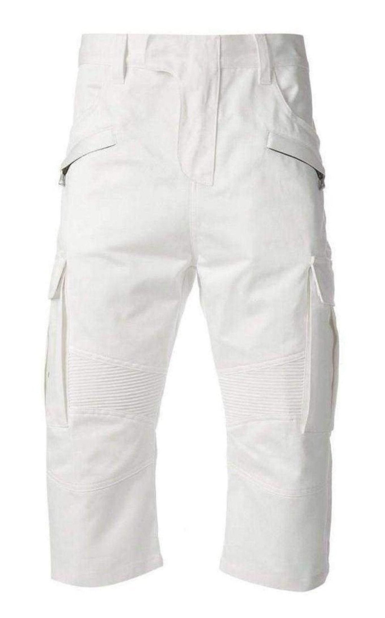 Balmain White Cotton Cargo Biker Shorts – Runway Catalog