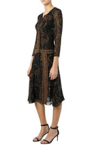 Barbara Bui Floral Paisley Print Silk Midi Dress - Runway Catalog