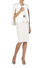 BCBGMAXAZRIA Alonya Pointelle Jacquard Peplum Pullover - Runway Catalog