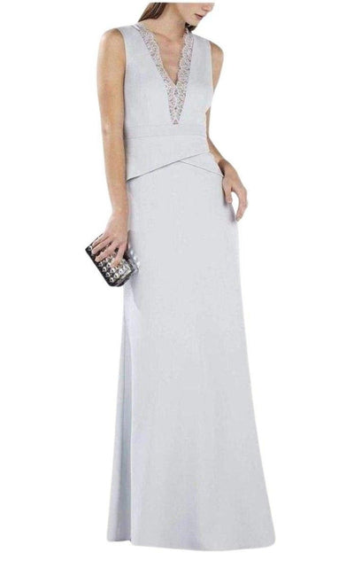 BCBGMAXAZRIA Alyza Deep V Lace Insert Dress - Runway Catalog