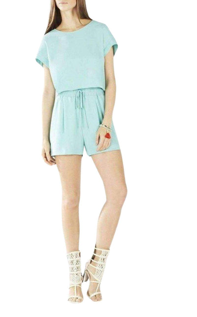 BCBGMAXAZRIA Angella Layered - Back Romper - Runway Catalog