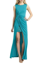 BCBGMAXAZRIA Ariel Draped Long Stud Detail Gown - Runway Catalog