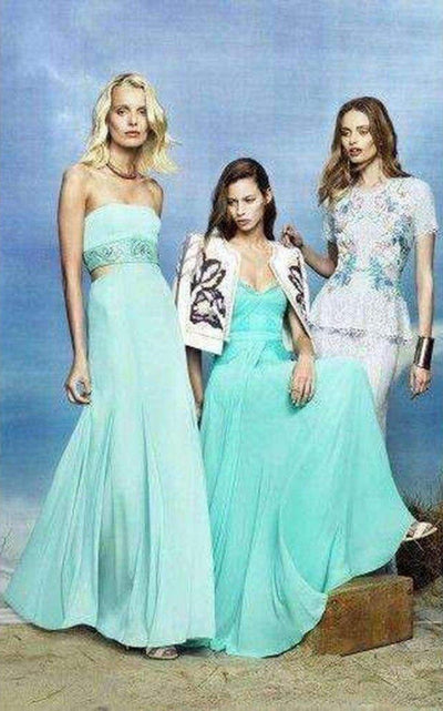 BCBGMAXAZRIA Axelle Strapless Waist Cutout Gown - Runway Catalog