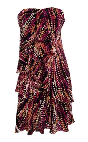bcbg tiered satin dress Pre-owned BCBG MaxAzria Tier Satin Halter Dress