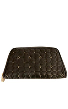 BCBGMAXAZRIA Schwarze Leder-Clutch – Laufsteg-Katalog