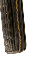BCBGMAXAZRIA Schwarze Leder-Clutch – Laufsteg-Katalog