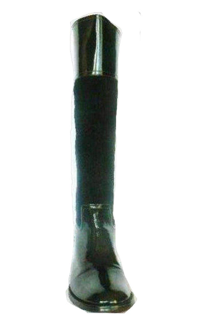BCBGMAXAZRIA Black Leather Knee High Lorraine Boots - Runway Catalog