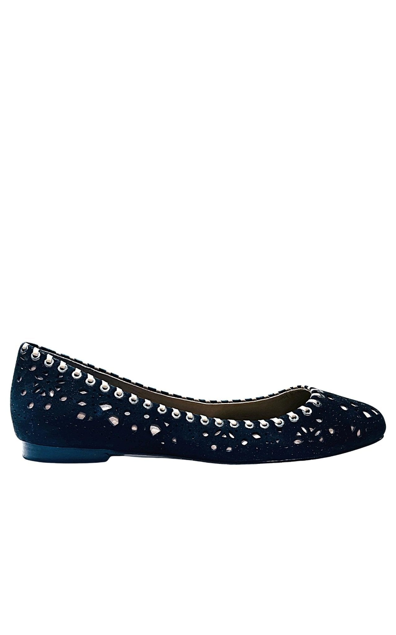BCBGMAXAZRIA Black Suede Flats - Runway Catalog