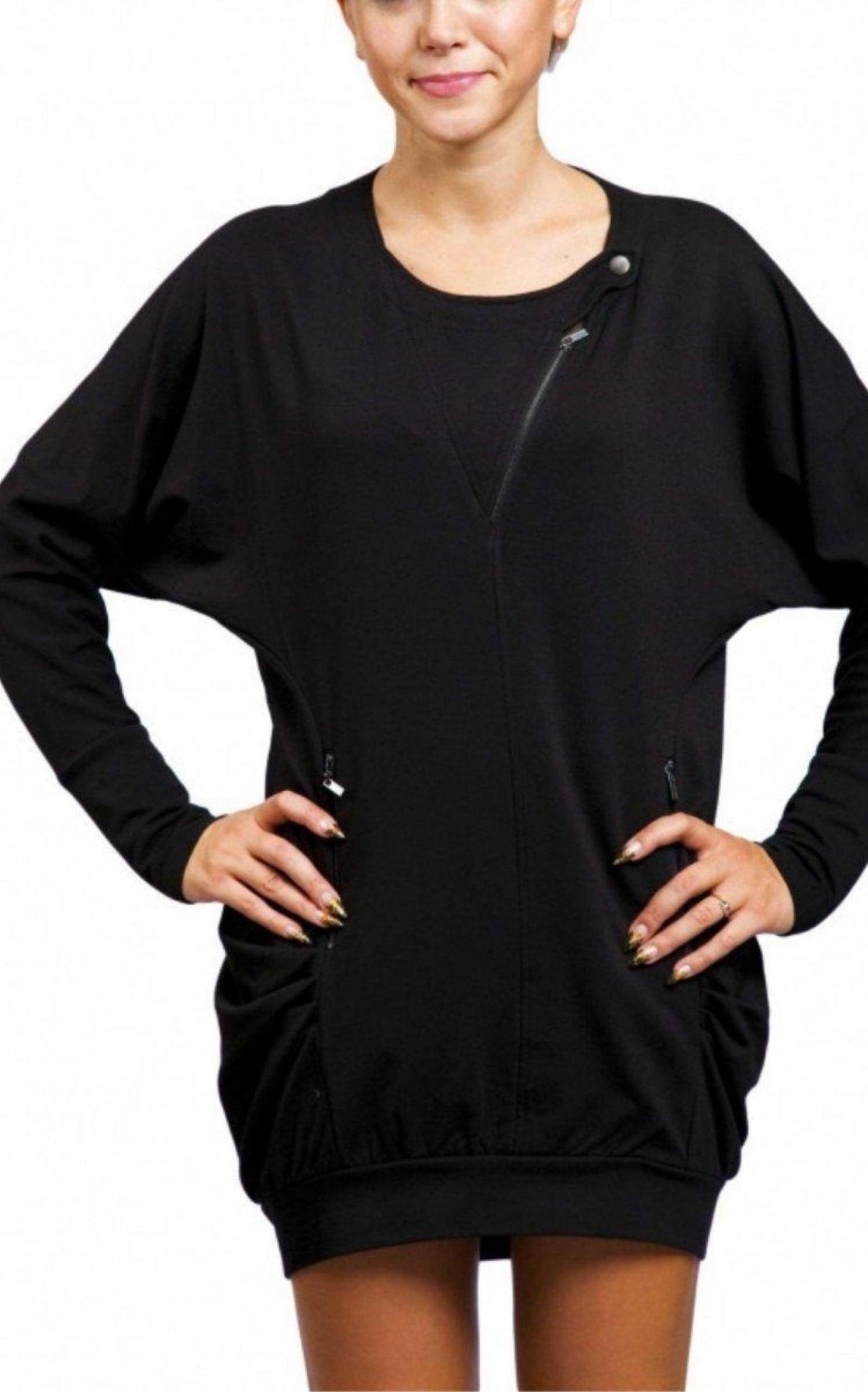BCBGMAXAZRIA Black Sweater Dress