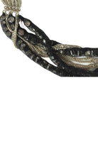 BCBGMAXAZRIA Collier à chaînes multiples tressées argentées - Catalogue Runway