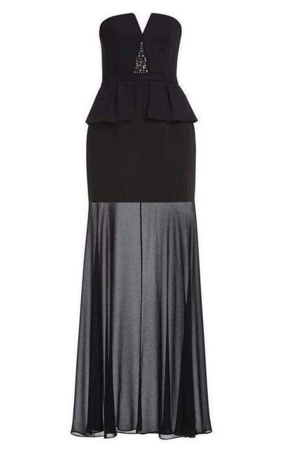 BCBGMAXAZRIA Caitlyn Strapless Embellished Bodice Dress - Runway Catalog