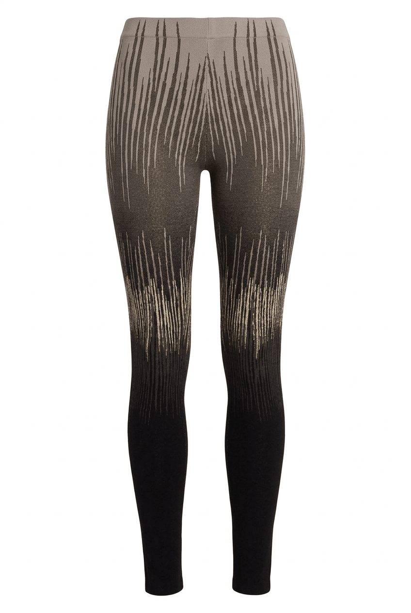 BCBGMAXAZRIA Cameron Electric Strokes Jacquard Silk Blend Legging - Runway Catalog