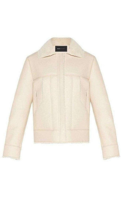 BCBGMAXAZRIA Carlton Faux Leather Aviator Jacket - Runway Catalog