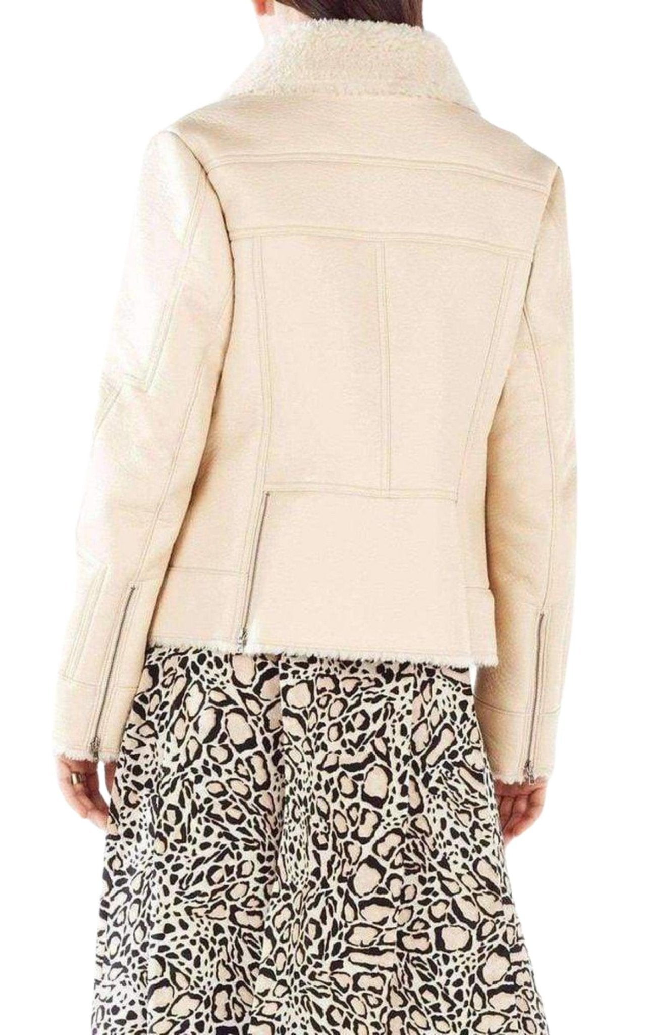 BCBGMAXAZRIA Carlton Faux Leather Aviator Jacket - Runway Catalog