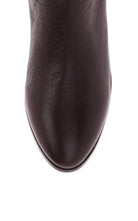 BCBGMAXAZRIA Central Brown Leather Riding Boots - Runway Catalog